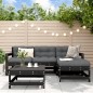 vidaXL 5-tlg. Garten-Lounge-Set Schwarz Massivholz Kiefer vidaXL 5-tlg. Garten-Lounge-Set Schwarz Massivholz Kiefer