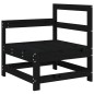 vidaXL 5-tlg. Garten-Lounge-Set Schwarz Massivholz Kiefer vidaXL 5-tlg. Garten-Lounge-Set Schwarz Massivholz Kiefer
