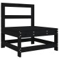 vidaXL 5-tlg. Garten-Lounge-Set Schwarz Massivholz Kiefer vidaXL 5-tlg. Garten-Lounge-Set Schwarz Massivholz Kiefer