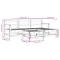 vidaXL 5-tlg. Garten-Lounge-Set Schwarz Massivholz Kiefer vidaXL 5-tlg. Garten-Lounge-Set Schwarz Massivholz Kiefer