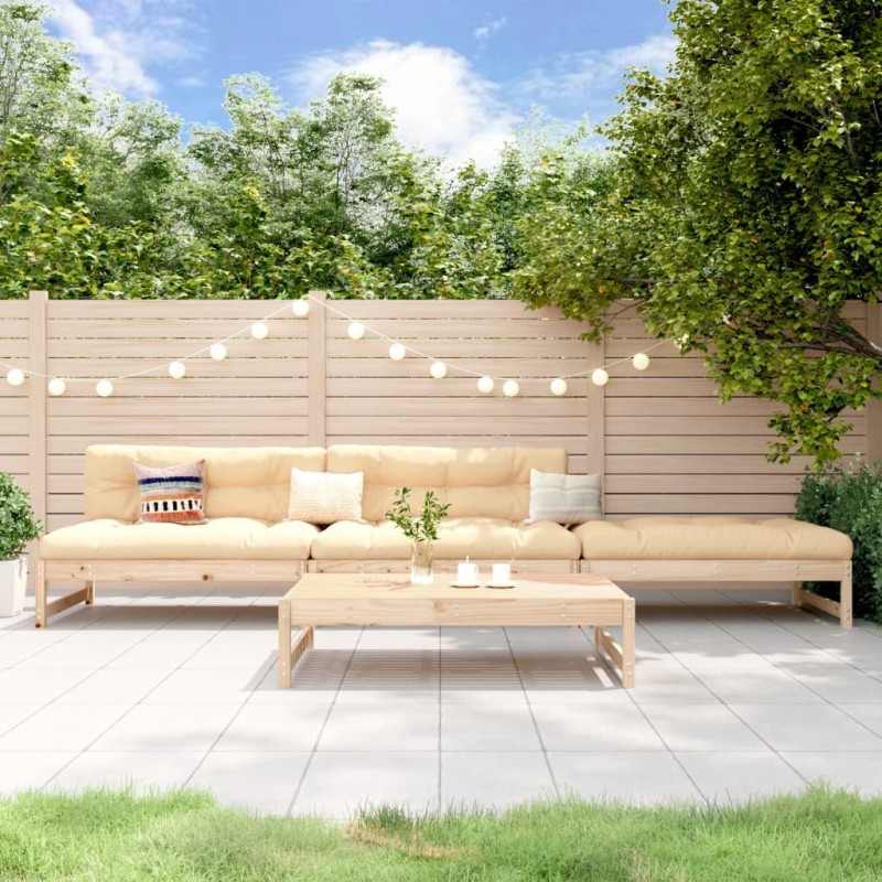 vidaXL 4-tlg. Garten-Lounge-Set Massivholz Kiefer vidaXL 4-tlg. Garten-Lounge-Set Massivholz Kiefer