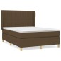 vidaXL Boxspringbett mit Matratze Dunkelbraun 140x200 cm Stoff vidaXL Boxspringbett mit Matratze Dunkelbraun 140x200 cm Stoff