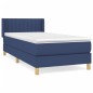 vidaXL Boxspringbett mit Matratze Blau 90x200 cm Stoff vidaXL Boxspringbett mit Matratze Blau 90x200 cm Stoff