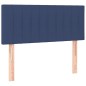 vidaXL Boxspringbett mit Matratze Blau 90x200 cm Stoff vidaXL Boxspringbett mit Matratze Blau 90x200 cm Stoff
