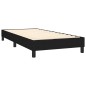 vidaXL Boxspringbett mit Matratze & LED Schwarz 90x190 cm Stoff vidaXL Boxspringbett mit Matratze & LED Schwarz 90x190 cm Stoff