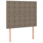 vidaXL Boxspringbett mit Matratze & LED Taupe 90x200 cm Stoff vidaXL Boxspringbett mit Matratze & LED Taupe 90x200 cm Stoff