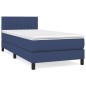 vidaXL Boxspringbett mit Matratze Blau 80x200 cm Stoff vidaXL Boxspringbett mit Matratze Blau 80x200 cm Stoff