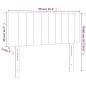 vidaXL Kopfteil Schwarz 90x5x78/88 cm Stoff vidaXL Kopfteil Schwarz 90x5x78/88 cm Stoff