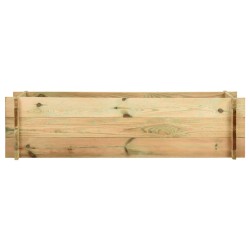 vidaXL Pflanzkübel Hochbeet Kiefernholz Imprägniert 120 cm 