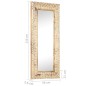 vidaXL Spiegel Handgeschnitzt 110x50x2,6 cm Massivholz Mango vidaXL Spiegel Handgeschnitzt 110x50x2,6 cm Massivholz Mango