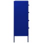 vidaXL Kommode Marineblau 80x35x101,5 cm Stahl vidaXL Kommode Marineblau 80x35x101,5 cm Stahl
