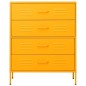 vidaXL Kommode Senfgelb 80x35x101,5 cm Stahl vidaXL Kommode Senfgelb 80x35x101,5 cm Stahl