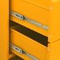 vidaXL Kommode Senfgelb 80x35x101,5 cm Stahl vidaXL Kommode Senfgelb 80x35x101,5 cm Stahl