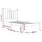 vidaXL Massivholzbett Kiefer 100x200 cm vidaXL Massivholzbett Kiefer 100x200 cm