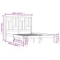 vidaXL Massivholzbett Kiefer 180x200 cm vidaXL Massivholzbett Kiefer 180x200 cm