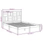 vidaXL Massivholzbett 150x200 cm vidaXL Massivholzbett 150x200 cm
