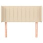 vidaXL Kopfteil mit Ohren Creme 83x16x78/88 cm Stoff vidaXL Kopfteil mit Ohren Creme 83x16x78/88 cm Stoff