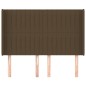 vidaXL Kopfteil mit Ohren Dunkelbraun 147x16x118/128 cm Stoff vidaXL Kopfteil mit Ohren Dunkelbraun 147x16x118/128 cm Stoff