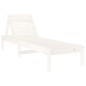 vidaXL Sonnenliegen 2 Stk. mit Tisch Weiß Massivholz Kiefer vidaXL Sonnenliegen 2 Stk. mit Tisch Weiß Massivholz Kiefer