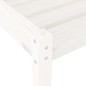 vidaXL Sonnenliegen 2 Stk. mit Tisch Weiß Massivholz Kiefer vidaXL Sonnenliegen 2 Stk. mit Tisch Weiß Massivholz Kiefer