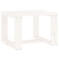 vidaXL Sonnenliegen 2 Stk. mit Tisch Weiß Massivholz Kiefer vidaXL Sonnenliegen 2 Stk. mit Tisch Weiß Massivholz Kiefer