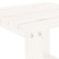 vidaXL Sonnenliegen 2 Stk. mit Tisch Weiß Massivholz Kiefer vidaXL Sonnenliegen 2 Stk. mit Tisch Weiß Massivholz Kiefer