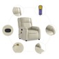 vidaXL Massagesessel Creme Kunstleder vidaXL Massagesessel Creme Kunstleder