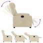 vidaXL Relaxsessel Creme Stoff vidaXL Relaxsessel Creme Stoff