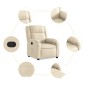 vidaXL Relaxsessel Creme Stoff vidaXL Relaxsessel Creme Stoff