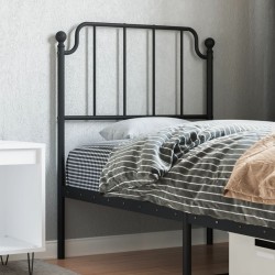 vidaXL Kopfteil Metall Schwarz 75 cm