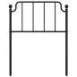 vidaXL Kopfteil Metall Schwarz 75 cm vidaXL Kopfteil Metall Schwarz 75 cm