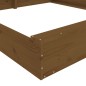 vidaXL Sandkasten mit Sitzen Honigbraun Quadratisch Massivholz Kiefer vidaXL Sandkasten mit Sitzen Honigbraun Quadratisch Massivholz Kiefer