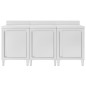 vidaXL Arbeitsschrank 180x60x96 cm Edelstahl vidaXL Arbeitsschrank 180x60x96 cm Edelstahl