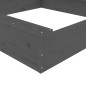 vidaXL Sandkasten mit Sitzen Grau Quadratisch Massivholz Kiefer vidaXL Sandkasten mit Sitzen Grau Quadratisch Massivholz Kiefer