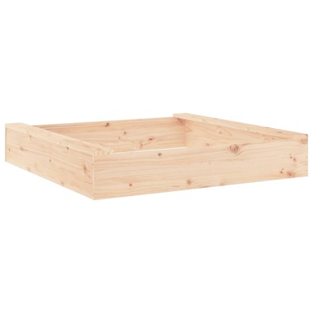 vidaXL Sandkasten mit Sitzen Quadratisch Massivholz Kiefer