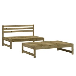 vidaXL 2-tlg. Garten-Lounge-Set Kiefernholz Imprägniert