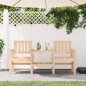 vidaXL Gartenbank mit Tisch 2-Sitzer Massivholz Kiefer vidaXL Gartenbank mit Tisch 2-Sitzer Massivholz Kiefer