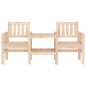vidaXL Gartenbank mit Tisch 2-Sitzer Massivholz Kiefer vidaXL Gartenbank mit Tisch 2-Sitzer Massivholz Kiefer