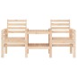 vidaXL Gartenbank mit Tisch 2-Sitzer Massivholz Kiefer vidaXL Gartenbank mit Tisch 2-Sitzer Massivholz Kiefer