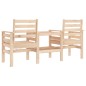 vidaXL Gartenbank mit Tisch 2-Sitzer Massivholz Kiefer vidaXL Gartenbank mit Tisch 2-Sitzer Massivholz Kiefer