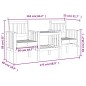 vidaXL Gartenbank mit Tisch 2-Sitzer Massivholz Douglasie vidaXL Gartenbank mit Tisch 2-Sitzer Massivholz Douglasie