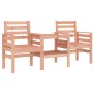 vidaXL Gartenbank mit Tisch 2-Sitzer Massivholz Douglasie vidaXL Gartenbank mit Tisch 2-Sitzer Massivholz Douglasie
