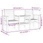 vidaXL Gartenbank mit Tisch 2-Sitzer Massivholz Douglasie vidaXL Gartenbank mit Tisch 2-Sitzer Massivholz Douglasie