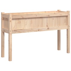 vidaXL Pflanzkübel mit Füßen 110x31x70 cm Massivholz Kiefer