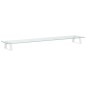 vidaXL Monitorständer Weiß 100x20x8 cm Hartglas und Metall vidaXL Monitorständer Weiß 100x20x8 cm Hartglas und Metall