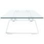 vidaXL Monitorständer Weiß 100x20x8 cm Hartglas und Metall vidaXL Monitorständer Weiß 100x20x8 cm Hartglas und Metall