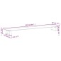 vidaXL Monitorständer Weiß 100x20x8 cm Hartglas und Metall vidaXL Monitorständer Weiß 100x20x8 cm Hartglas und Metall