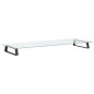 vidaXL Monitorständer Schwarz 100x35x8 cm Hartglas und Metall vidaXL Monitorständer Schwarz 100x35x8 cm Hartglas und Metall