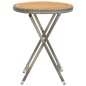 3-tlg. Bistro-Set Poly Rattan und Akazienholz Grau 3-tlg. Bistro-Set Poly Rattan und Akazienholz Grau