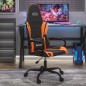 vidaXL Gaming-Stuhl mit Massagefunktion Schwarz und Orange Kunstleder vidaXL Gaming-Stuhl mit Massagefunktion Schwarz und Orange Kunstleder